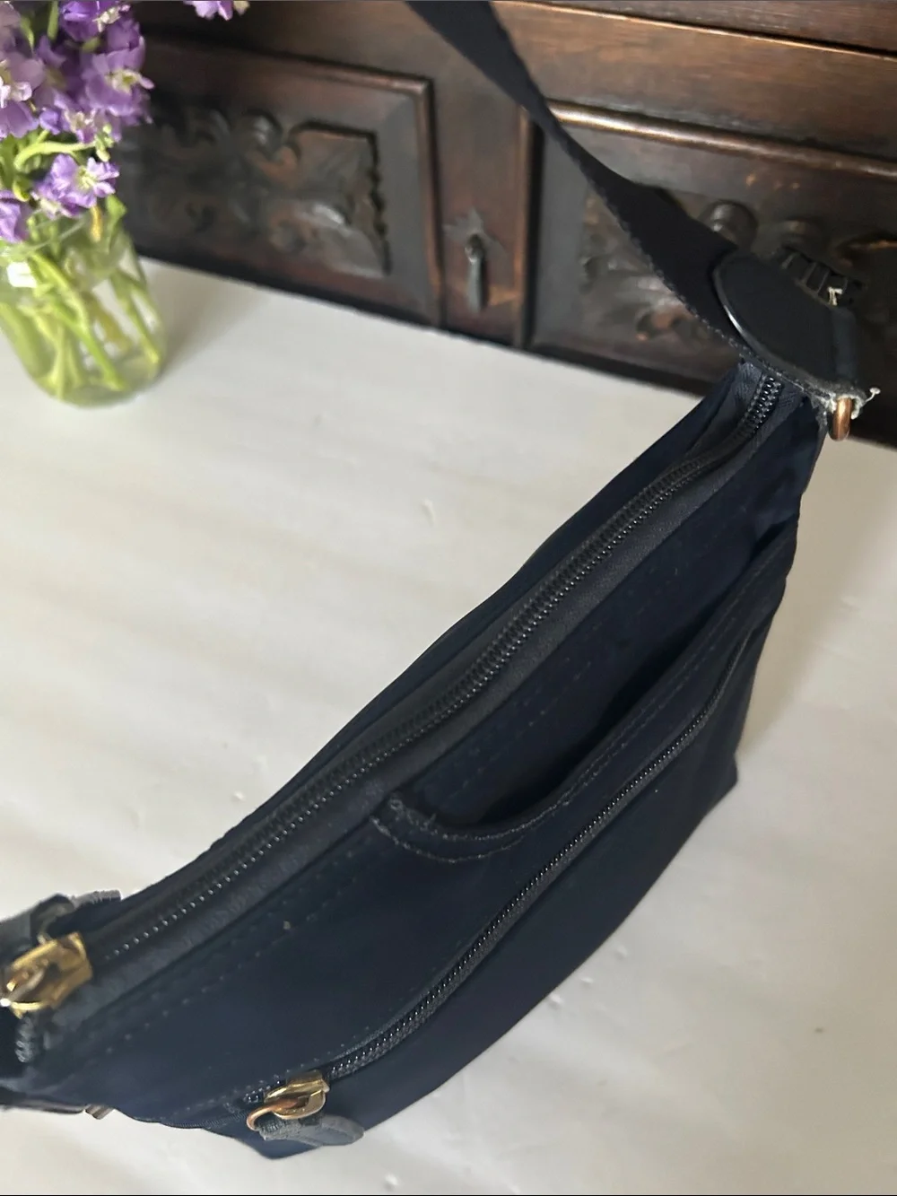 RADLEY LONDON Navy Nylon Crossbody Bag with Adjustable Strap